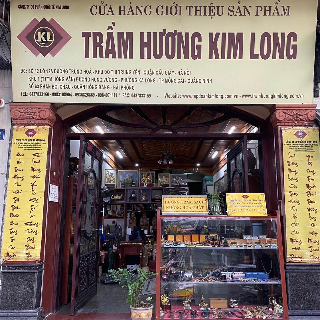 Cửa hàng trầm hương Kim Long có địa chỉ tại Cầu Giấy Hà Nội 